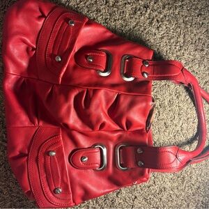 B. Makowsky Vibrant Red Shoulder Bag